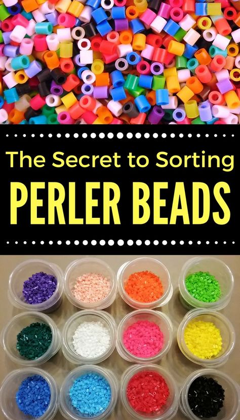 Fused Beads Patterns Ideas, Perler Bead Organizer, Happy Birthday Perler Beads, Perler Bead Collection, Perler Bead Display Ideas, Clear Perler Bead Patterns, Perler Bead Storage, Easy Perler Bead Patterns Simple, Things To Make With Perler Beads