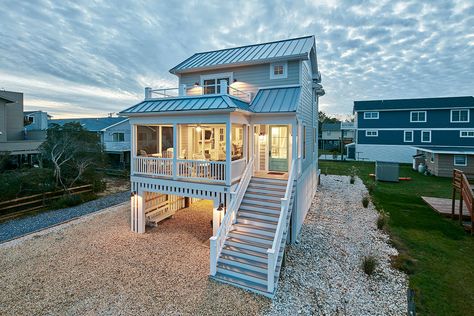 Cottages House Plans, Beach House Plans On Stilts, Beach Cottages House Plans, Beach House On Stilts, House Plans On Stilts, Elevated Beach House, Cottages House, Beach Cottage House Plans, Stilt House Plans