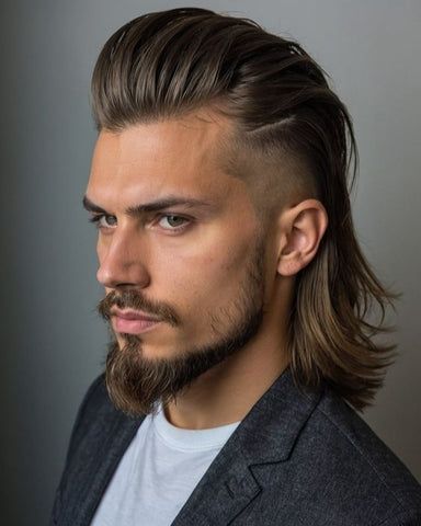 Top Men's Undercut Haircut Mens Side Swept Hairstyle, Half Shaved Hair Long Men, Long Hair Faded Sides Men, Long Hair Shaved Sides Men, Long Hair Undercut Men, Long Hair Undercut Mens, Men’s Undercut, Disconnected Undercut Men, Men's Undercut