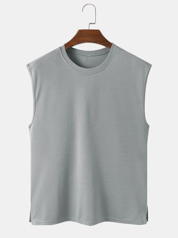 I found this amazing Mens Solid Color Crew Neck Daily Sleeveless Tank Top with US$11.99,and 14 days return or refund guarantee protect to us. --Newchic Singlet Outfit Men, Boxy Tank Top, Mens Workout Tank Tops, Cheap Tank Tops, Mens Workout, Tank Top Pattern, Color Crew, White Sleeveless, Workout Tank Tops