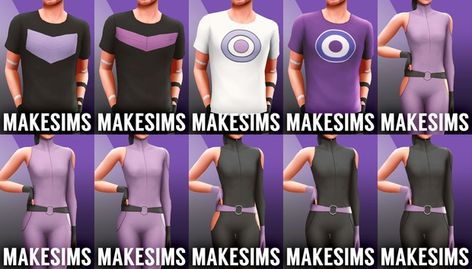 Hawkeye(s) Set | Mal Archery Gloves, Kate Bishop, Clint Barton, Sims 4 Custom Content, Hawkeye, Sims Cc, Archery, Sims 4, Gloves