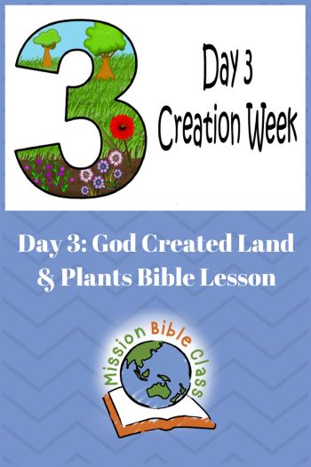 Day 3- God Created Land and Plants children's Bible lesson and teaching resource. Go to https://www.missionbibleclass.org for more children's Bible lesson resources. Genesis Scripture, Biblical Crafts, Bible Preschool, Creation Bible Lessons, Bible Themes, Bible Homeschool, Creation Bible, Church Retreat, Youth Lessons