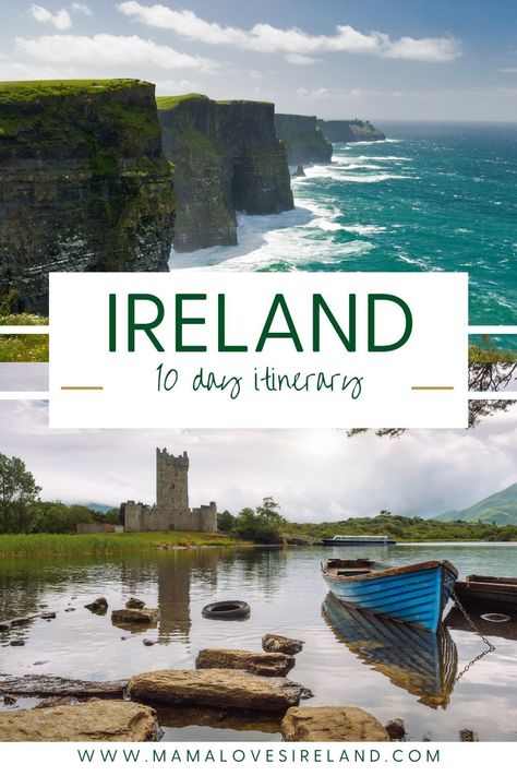 10 day Ireland itinerary. Tried and tested Ireland road trip itinerary for 10 days in the Emerald Isle Ireland Road Trip Itinerary, Ireland Road Trip, Ireland Itinerary, Ireland Travel Guide, Ireland Vacation, Road Trip Destinations, Visit Ireland, Backpacking Europe, Voyage Europe