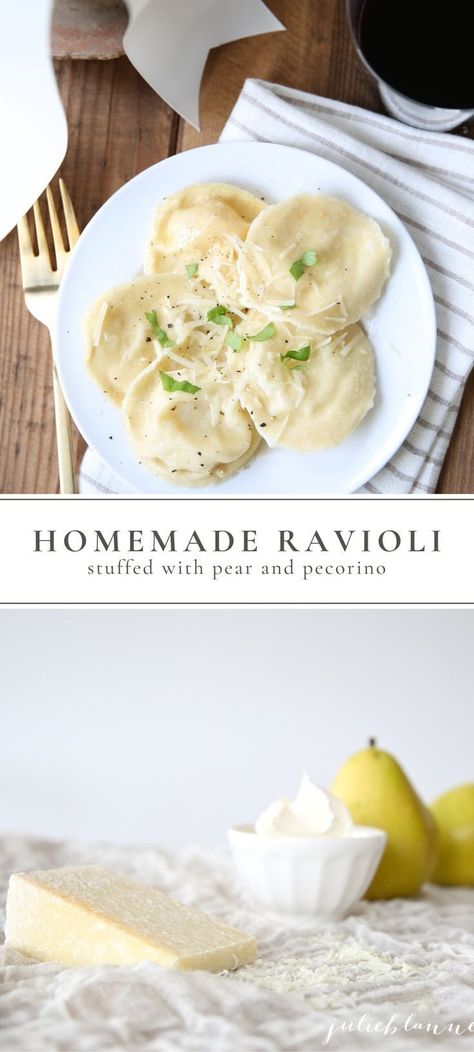 Easy Homemade Ravioli, Heart Shaped Ravioli, Pear Ravioli, Homemade Ravioli Recipe, Ravioli Recipe Homemade, Valentine's Dinner, Dinner Homemade, Homemade Ravioli, Recipe Pasta