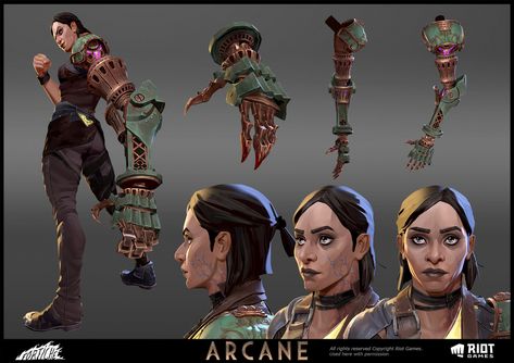 ArtStation - Sevika -Arcane - character texturing League Of Legends Characters, Talented People, Concept Art Character, Game Character Design, Character Sheet, Character Designs, Funky Art, Most Favorite, Animated Characters