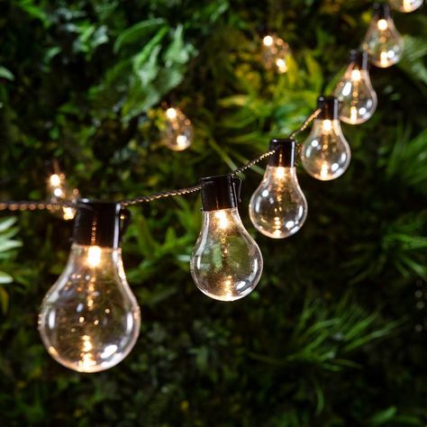 14.25m 60 Warm White LED Connectable Festoon Lights Black Cable Essent | Lights4fun.co.uk Edison Bulb String Lights, Solar String Lights Outdoor, Bulb String Lights, Modern Magic, Vintage Edison Bulbs, Fairy Lamp, Solar String Lights, Festoon Lighting, Garden Bar