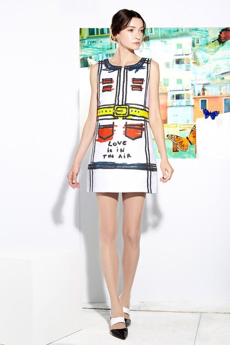 Alice + Olivia Resort 2015 Collection Photos - Vogue Alice And Olivia, Painted Clothes, Runway Looks, 2015 Fashion, Spring Summer 2015, A Dress, Alice Olivia, Fashion Prints, Paris Fashion Week