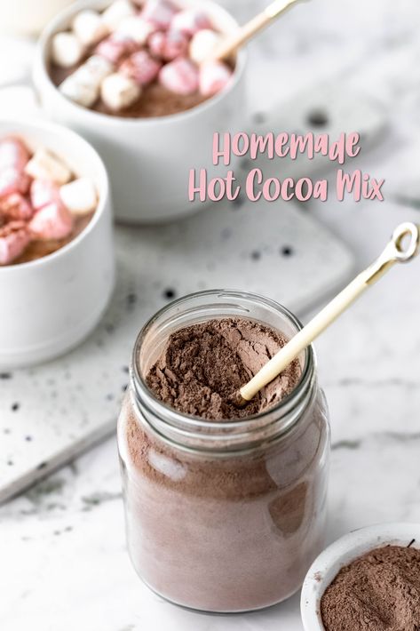 Homemade Hot Coco, Powdered Coffee Creamer Recipe, Cocoa Mix Recipe, Hot Cocoa Mix Recipe, Powder Coffee Creamer, Cocoa Powder Recipes, Hot Chocolate Mix Recipe, Homemade Hot Chocolate Mix, Diy Hot Cocoa