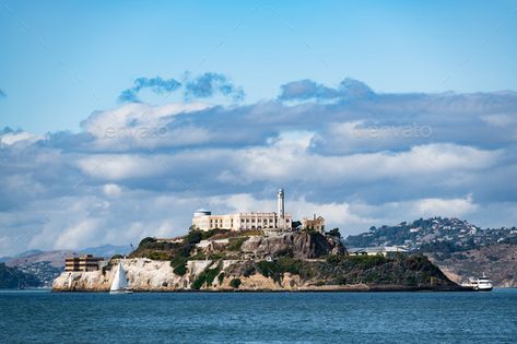 View on Alcatraz Island from pier 39 by romankosolapov. View on Alcatraz Island from pier 39 #Sponsored #Island, #Alcatraz, #View, #romankosolapov Alcatraz Island Prison, San Francisco Alcatraz, Abandoned Prisons, Alcatraz Prison, Pier 39, Alcatraz Island, San Quentin, Corporate Business, Tourist Destinations