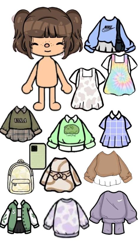 Check out StarGirl9877's Shuffles Paper Toca life doll Toca Boca Paper Doll Hair, Toca Boca Doll Paper, Toca Boca Paper Doll, Princess Paper Dolls Printable, Custom Paper Dolls, Princess Paper Dolls, Free Printable Paper Dolls, Cat Printable, Paper Dolls Clothing