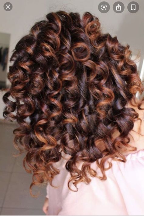 Perm On Short Hair, Spiral Perm Short Hair, Curly Balayage Hair, Spiral Perm, Short Permed Hair, Highlights Curly Hair, Short Hair Images, Colored Curly Hair, Hair Done