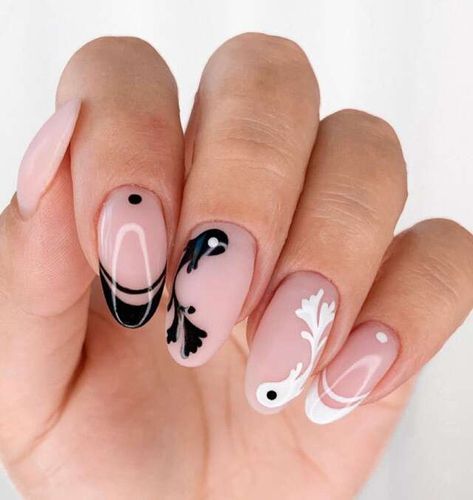 Fish Nails, Pisces Season, Hippie Nails, Anime Nails, Beauty Nails Design, Her Nails, Nails Polish, Black Nail, Kawaii Nails