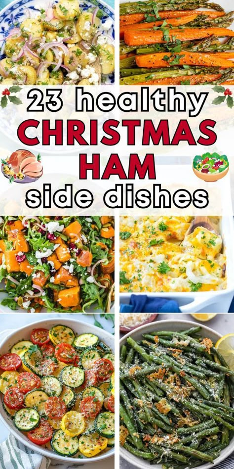 23 Healthy Sides for Christmas Ham Christmas Dinner Ideas To Go With Ham, Light Christmas Meal Ideas, Ham Thanksgiving Dinner Side Dishes, Healthy Sides For Christmas Dinner, Salad To Go With Ham Dinner, Christmas Lunch Sides Ideas, Sides To Eat With Ham, Christmas Food Recipes Side Dishes, Side Dish Ideas For Christmas Dinner