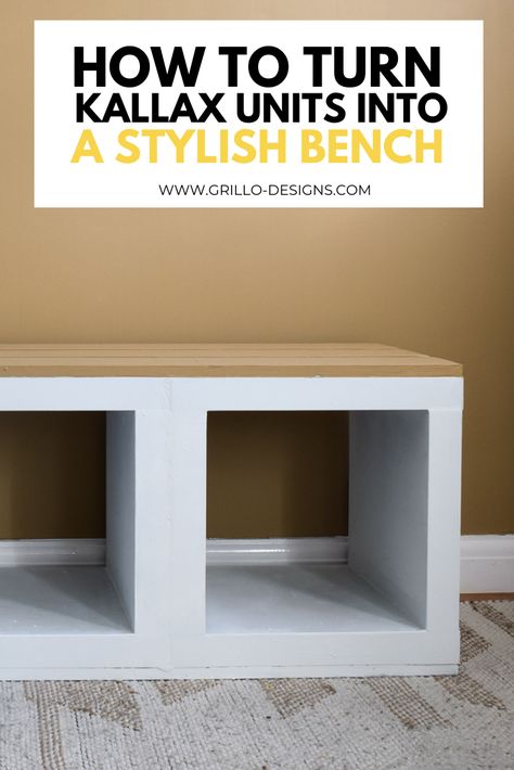 Ikea Bench With Storage Hack, Ikea Bookshelf Bench, Kallax Bench Seat Dining, Ikea Bench Seat Hack Entryway, Ikea Dining Bench Seat Hack, Ikea Kallax Bench Cushion Diy, Ikea Bookshelf Bench Hack, Ikea Kallax Breakfast Nook, Ikea Sitting Bench