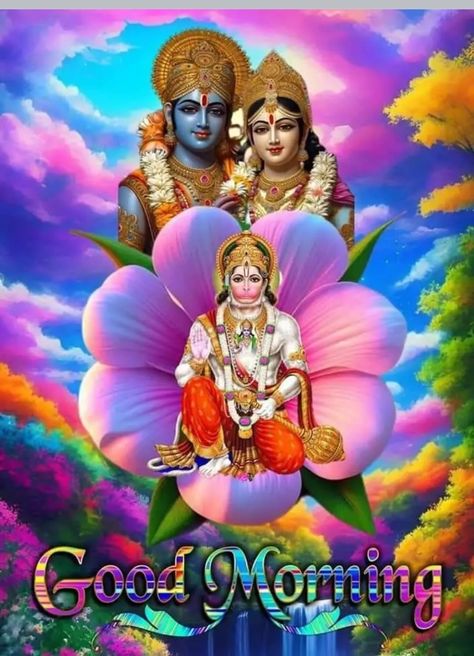 Hindu Idols, Good Morning Nature Quotes, Gods Images, Hanuman Dada, Nice Good Morning Images, Good Morning Monday Images, Good Morning Posters, Good Morning Clips, Good Morning Krishna