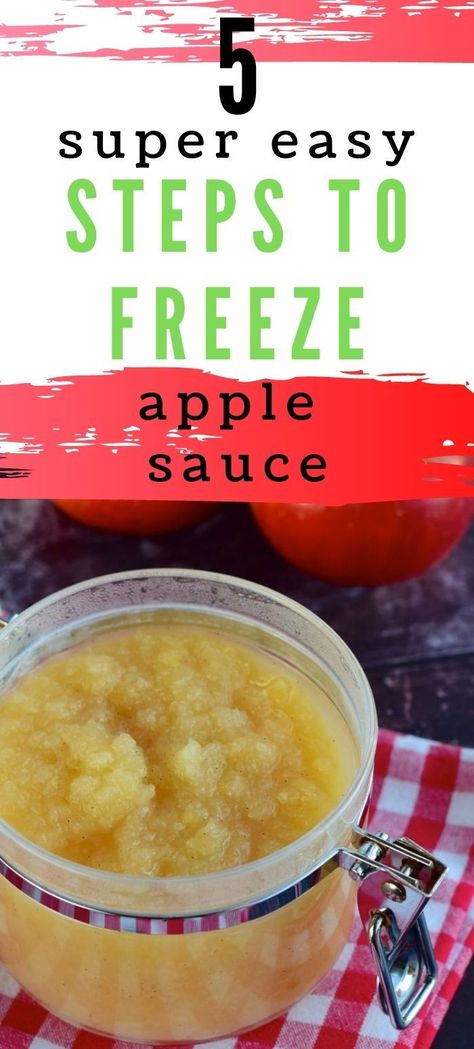 Can You Freeze Apple Butter, Apple Sauce With Skins On, Freezer Applesauce Homemade, Freezing Homemade Applesauce, Crockpot Freezer Applesauce, Freezing Applesauce Recipes, How To Freeze Applesauce, Freezer Apple Recipes, Apple Recipes To Freeze