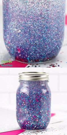 Glitter Jars Diy, Galaxy Jar, How To Make Glitter, Sistem Solar, Glitter Jars, Sensory Activity, Diy Glitter, Diy Jar Crafts, Mason Jar Crafts Diy