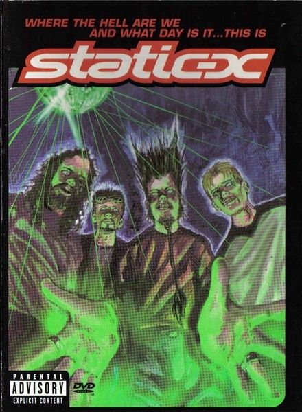 #metal #heavymetal #numetal #industrialmetal #poster #staticx #waynestatic #kenjay #tonycampos #koichifukuda #dvd #rare #rareposter Nu Metal Poster, Korn Posters, Nu Metal Wallpaper, Mall Goth Wallpaper, 2000s Posters, Static X, Weird Photography, Music Poster Design, Band Wallpapers