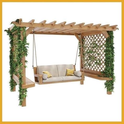 Garden Ideas Patio, Aesthetic Patio, Patio Aesthetic, Patio Garden Ideas, Patio Decorations, Swing Bed, Patio Garden Design, Have Inspiration, Sunrooms