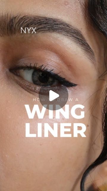 Hannah | Beauty Content Creator | UGC on Instagram: "How to draw a wing liner 🤌🏽😍  #winglinertutorial #makeuptutorials #indianmakeuptutorial #indianmakeupblogger" How To Do Winged Liner, Wing Liner Tutorial, Subtle Winged Eyeliner, Eyeliner Simple, How To Draw Eyeliner, Indian Makeup Tutorial, How To Do Winged Eyeliner, Winged Liner Tutorial, Wing Liner