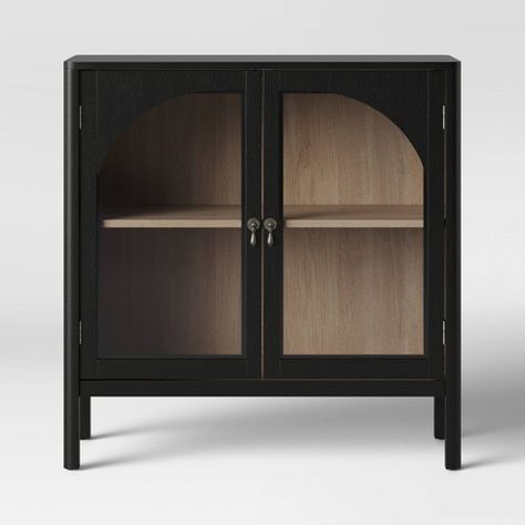 2 Door Accent Cabinet, Stackable Shelves, Double Glass Doors, Door Accent Cabinet, Shelf Furniture, Door Accent, Black Cabinet, New Bedford, House Bedroom