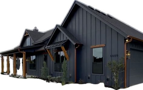 Dark Blue Siding House, Dark Blue Siding, Blue Siding House, Siding House, Blue Siding, Cedar Homes, Garden Art Sculptures Diy, House Siding, Home Exterior