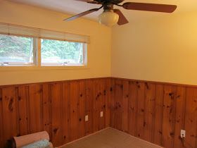 Paint Over Wood Paneling, Painting Over Paneling, Wall Paneling Makeover, Wood Paneling Makeover, Paneling Makeover, Paneling Ideas, Small Bedroom Remodel, Painting Wood Paneling, Bedroom Remodel