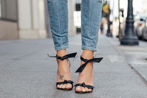 Woman wearing Alexandre Birman Black Clarita Ankle Tie Sandals Fashion Jackson San Diego Fashion Blogger Street Style San Diego Fashion, Blogger Street Style, Tie Sandals, Ankle Tie Sandals, Fashion Jackson, Eve Outfit, New Years Eve Outfits, Alexandre Birman, Birkenstock Mayari