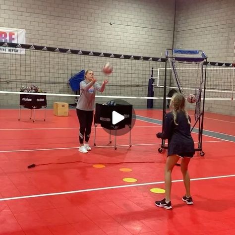 VIBE Volleyball Lab on Instagram: "“At-home” drill to work on Beginner Passing & Hitting Approach! 💛💛 • • All you need is: ✅4 dots (or tape) to mark off the footwork for a hitter approach (Righties: Right, Left, Right-Left....Lefties, it’s opposite) ✅ TWO Balls (although one ball might work better if you have the athlete pass the ball back to you)... so ONE Ball works fine too!! ✅ Jump Rope (or Tape) to mark off Step-Close Line or where the Athlete will jump! • • Tips: 1️⃣ Focus on the pass!! Make sure your athlete passes a perfect pas before they “get” to approach/hit 2️⃣ Slow first two steps on the approach, fast last two steps 3️⃣ Use arms to jump!!! 4️⃣Solid Hans contact on the ball • • ENJOY! 🏐🤓💙 #vibetribe #vibe #vibevolleyballlab #privatelessons #athome #beginnervolleyball" Volleyball Drills For Beginners, Passing Drills, Volleyball Drills, Vibe Tribe, Jump Rope, All You Need Is, Volleyball, Instagram