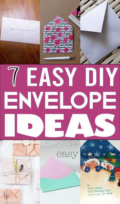 Diy Leather Envelope Clutch, Diy Leather Envelope, Homemade Envelopes, Diy Envelope Liners, Envelope Tutorial, Unique Envelopes, Easy Diy Halloween Decorations, Origami Envelope, Diy Xmas Gifts