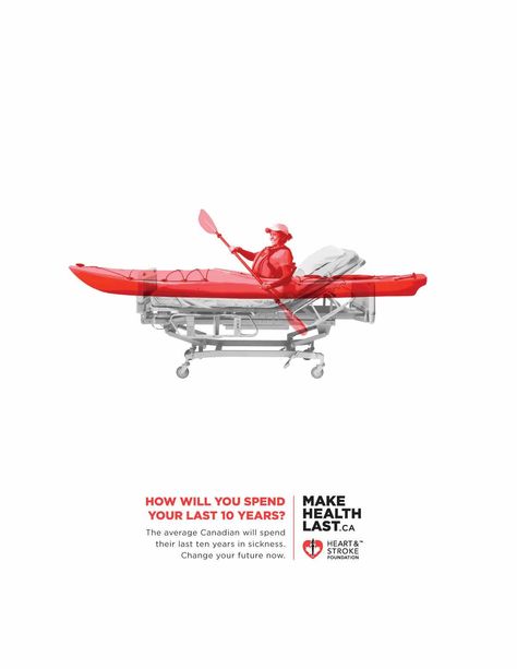 Heart and Stroke Foundation: Future, 1 Healthcare Ads, Healthcare Advertising, Health Ads, Insurance Ads, Graphic Styles, Healthcare Marketing, 광고 디자인, Ad Of The World, Creative Advertising Campaign