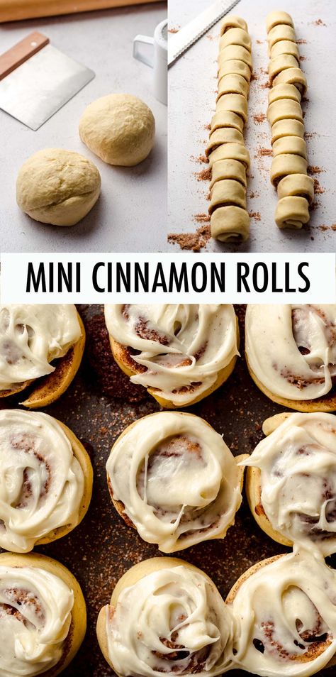 Soft And Fluffy Cinnamon Rolls, Mini Cinnamon Buns, Cinnamon Rolls From Scratch, Mini Cinnamon Rolls, Cinnamon Bun Recipe, Cinnabon Cinnamon Rolls, Cinnamon Filling, Cinnamon Roll Recipe Homemade, Fluffy Cinnamon Rolls