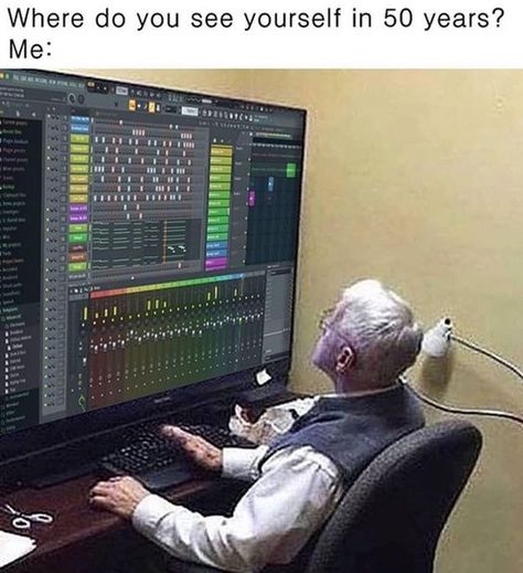 😂😂😂

Still working on projects from 2014 😭

Are you still working on any old projects? 👀

#musicmeme #musicfunny #decksaver #flstudio #producer #daw Dj Meme, Producer Studio, Music Studio Room, Dream Music, Fl Studio, Music Collage, Music Motivation, Home Studio Music, Music Producers