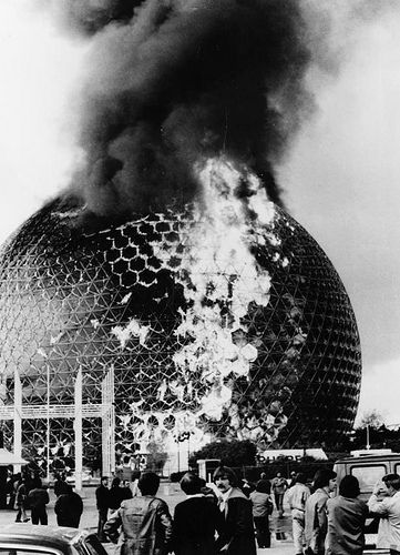 Richard Buckminster Fuller, Expo 67, Buckminster Fuller, Geodesic Dome, World's Fair, Brutalism, Dieselpunk, Civil Engineering, Modernism