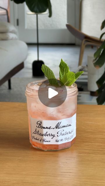 Steven Fingar on Instagram: "Who wants a jam jar cocktail? 🍓

Have an empty jam jar in your house? There’s still use for it by making a cocktail in the jar itself — using all the bits and pieces left inside. 

Ingredients (per serving):
- 2 oz of gin 
- 1/2 oz of lemon juice
- mint leaves to garnish 

Add gin and lemon juice directly into the jar. Close the lid and shake until jam pieces are combined. Add your ice and top with soda water. Garnish with fresh mint leaves. Enjoy! 

*I doubled the ingredients in the video shown*" Soda Water, Fresh Mint Leaves, The Jar, Summer Drink, Alcohol Drink Recipes, Drink Ideas, Time To Eat, Jam Jar, Bits And Pieces