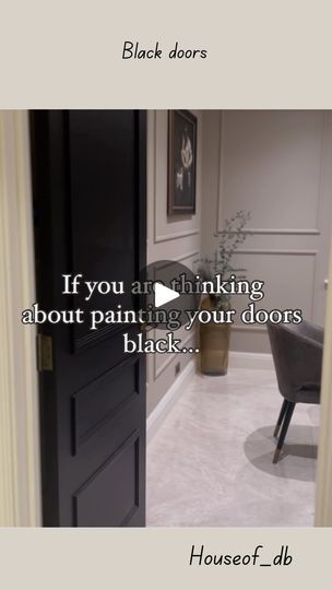 Ikea Renovation, Black Doors Interior, Painted Interior Doors, House Colour, Bathroom Tips, Black Interior Doors, Black Front Doors, Black Door, Door Design Interior