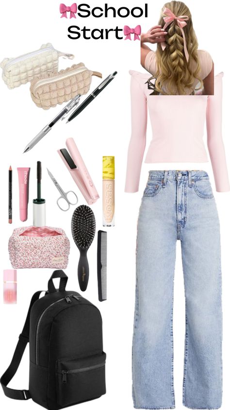 Hey Do you already know what to wear on the first day of school?... No then try this outfit but remember... Don't forget the emergency bag🧖🏼‍♀️🤗 Cute Middle School Picture Day Outfits, Middle School Picture Day Outfits, First Week Of School Outfits, Outfit Ideas For Middle School, Friday Ootd, Picture Day Outfit, Picture Day Outfits, Emergency Bag, Modest Summer