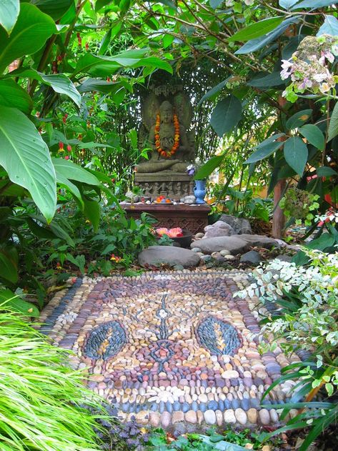 Yoga Garden, Witchy Garden, Spiritual Garden, Tattoo Plant, Sacred Garden, Buddha Garden, Asian Landscape, Meditation Garden, Witch Garden