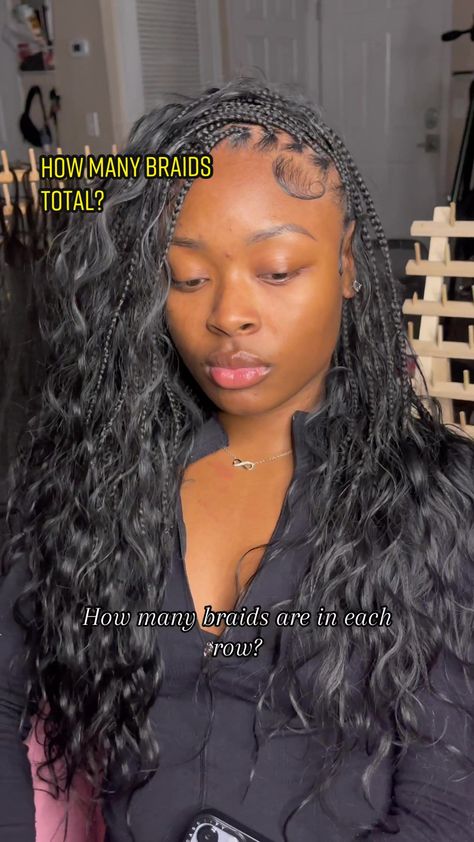 Short Goddess Braids Shoulder Length, Braids Tiktok, Knotless Hairstyles, Weird Hair, Small Knotless Braids, Small Knotless, Y2k Hairstyles, Natural Braids, Feed In Braids Hairstyles