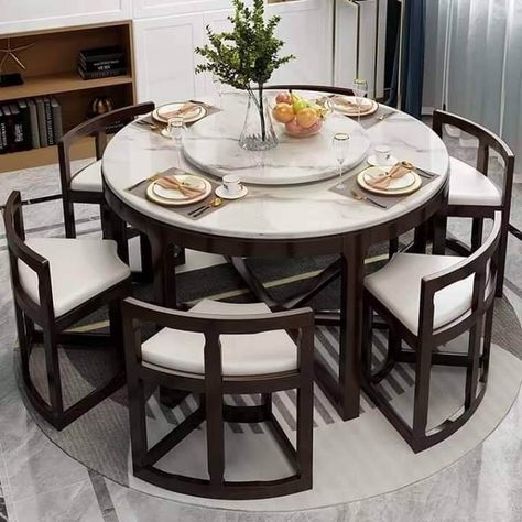 Unique Dining Tables To Make The Space Spectacular - Engineering Discoveries Table Chairs Design, Space Saving Dining Table, Dining Room Furniture Design, Small Table And Chairs, Dining Table Design Modern, Unique Dining Tables, Chairs Design, Dinning Room Design, Kitchen Interior Design Decor