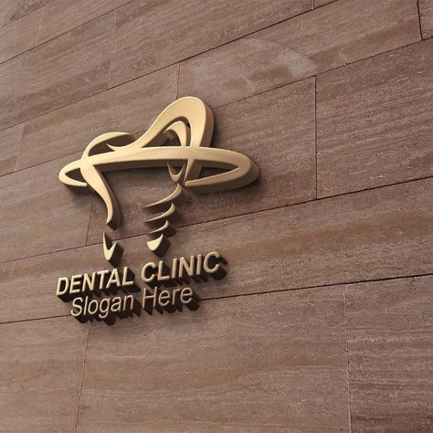 Dental Clinic Logo Templates Sign Board Design For Dental Clinic, Dental Clinic Board Design, Logo Dental Clinic, Dental Clinic Logo Design, Logo Dental, Dental Design Interior, Dental Clinic Logo, Dental Logo Design, Dental Videos