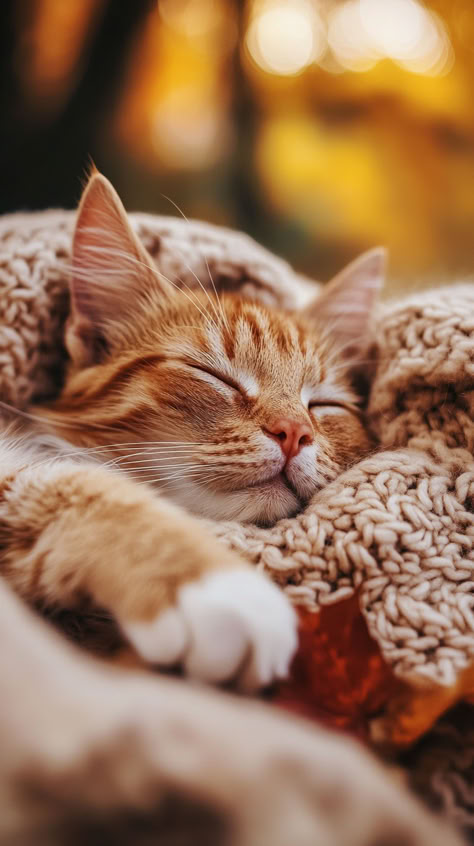 cat Autumn Cat Aesthetic, Autumn Cat Wallpaper, Fall Animals, Autumn Cat, Fall Cats, Cute Dogs Images, Cat Obsession, Cat Background, Cats Aesthetic