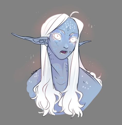 Dusk Character Design, Iridescent Character Design, Ocean Oc Art, Multi Eyed Character Design, Mermaid Oc Design, Navi Avatar Concept Art, White Hair Reference, Alien Design Concept, Merfolk Oc