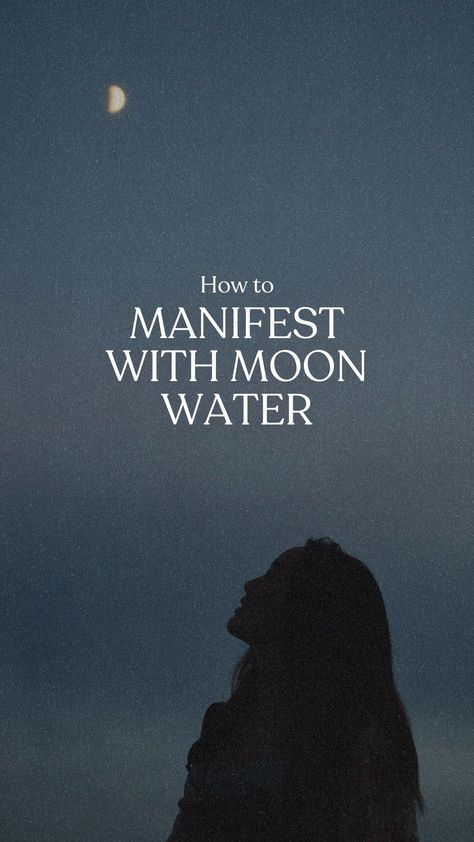 Under the glow of the moonlight, infuse water with intention and harness lunar energy to manifest your desires. This guide reveals how to create moon water aligned with moon phases and perform rituals to attract abundance, love, clarity and more. Uncover the mystical properties of moon water handed down through generations. Manifesting With Water, Moon Water Manifestation, What To Do With Moon Water, Moon Water Intentions, Drinking Moon Water, Moon Water Ritual, Water Manifestation, Water Magick, All Moon Phases