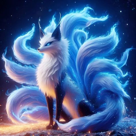 Fox Photos, Creaturi Mitice, Mythical Creatures Fantasy, Mystical Animals, Nine Tailed Fox, Art Painting Tools, Mythical Animal, Cute Fantasy Creatures, Minimalist Tattoos