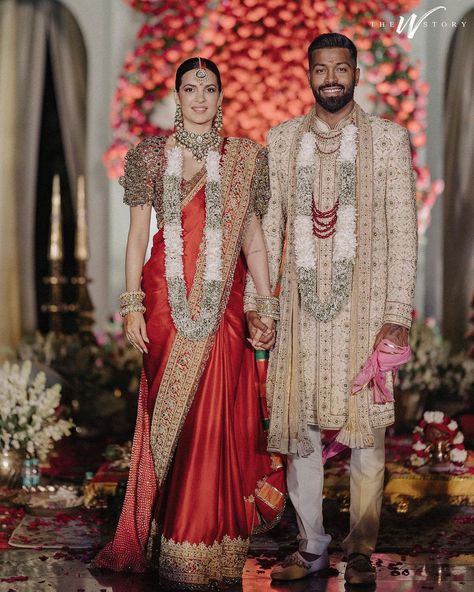 Natasa Stankovic, Hardik Pandya, Lehenga Jewellery, Hindu Bride, Babies Breath, Tulle Sleeves, Hindu Wedding, Indian Designer Outfits, Udaipur