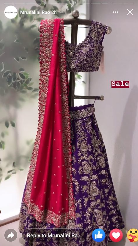 Purple Engagement Lehenga, Janoi Ceremony, Purple Lehenga, Orange Lehenga, Mehendi Outfit, Jayanti Reddy, Simple Lehenga, Long Frock Designs, Mehendi Outfits