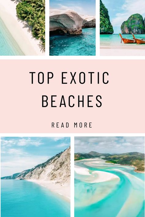 Plan your escape to stunning, sun-kissed exotic shores. Exotic Travel Destinations, Red Sand Beach, Caribbean Destinations, Harbour Island, Exotic Beaches, Tropical Destinations, Hidden Beach, Beaches In The World, Beach Reading