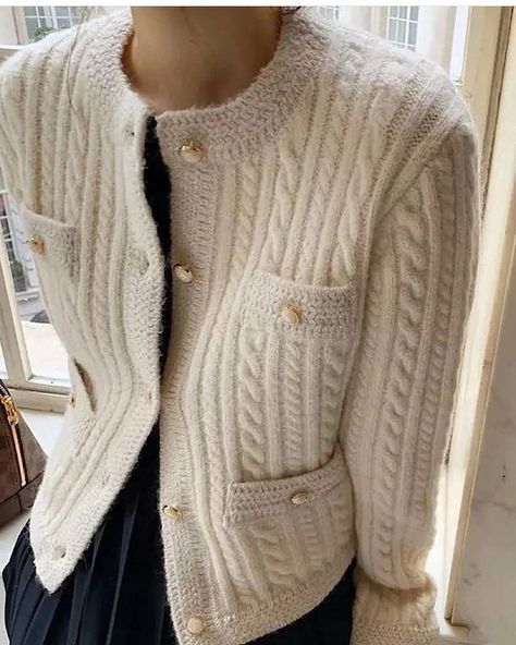 Knit Cardigan Pattern, Knitted Cape, Warm Sweater, Mode Casual, Cardigan Pattern, Warm Sweaters, Knitting Women Sweater, 가을 패션, Knitting Women