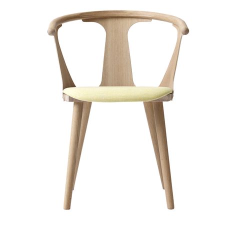 Shop SUITE NY for the In Between Chair designed by Sami Kallio for AndTradition and other modern Danish designs Design Online Shop, Veneer Panels, Single Chair, Upholstered Fabric, Woodworking Techniques, Wooden Chair, Artificial Leather, Wood Veneer, Danish Design